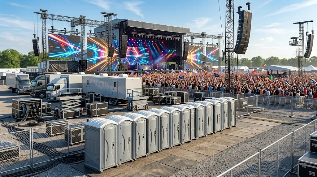Concert Restroom Rental in Mobile, AL